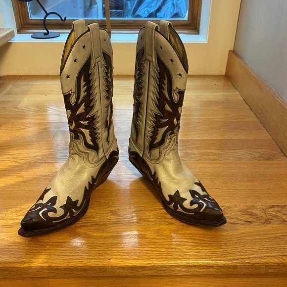 Sendra Women's Cowboy Boots, Size 8, Beige and Brown - Picture 7 of 12